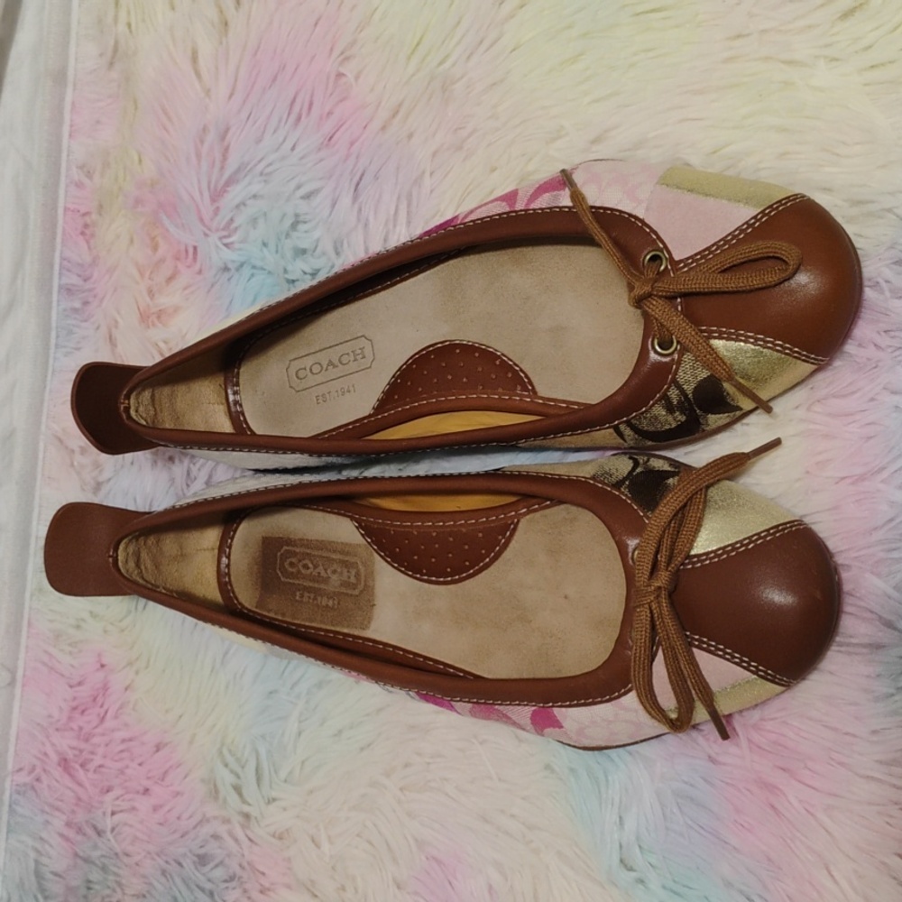SALE! NWOT Coach Patchwork Jenilee Flats Sz.8.5 No Tags Or Box (X-100 CRATE) - Picture 5 of 16
